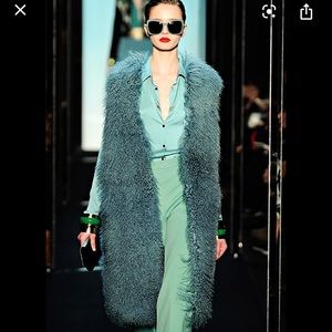 DIane Von Furstenberg Runway Mongolian Vest